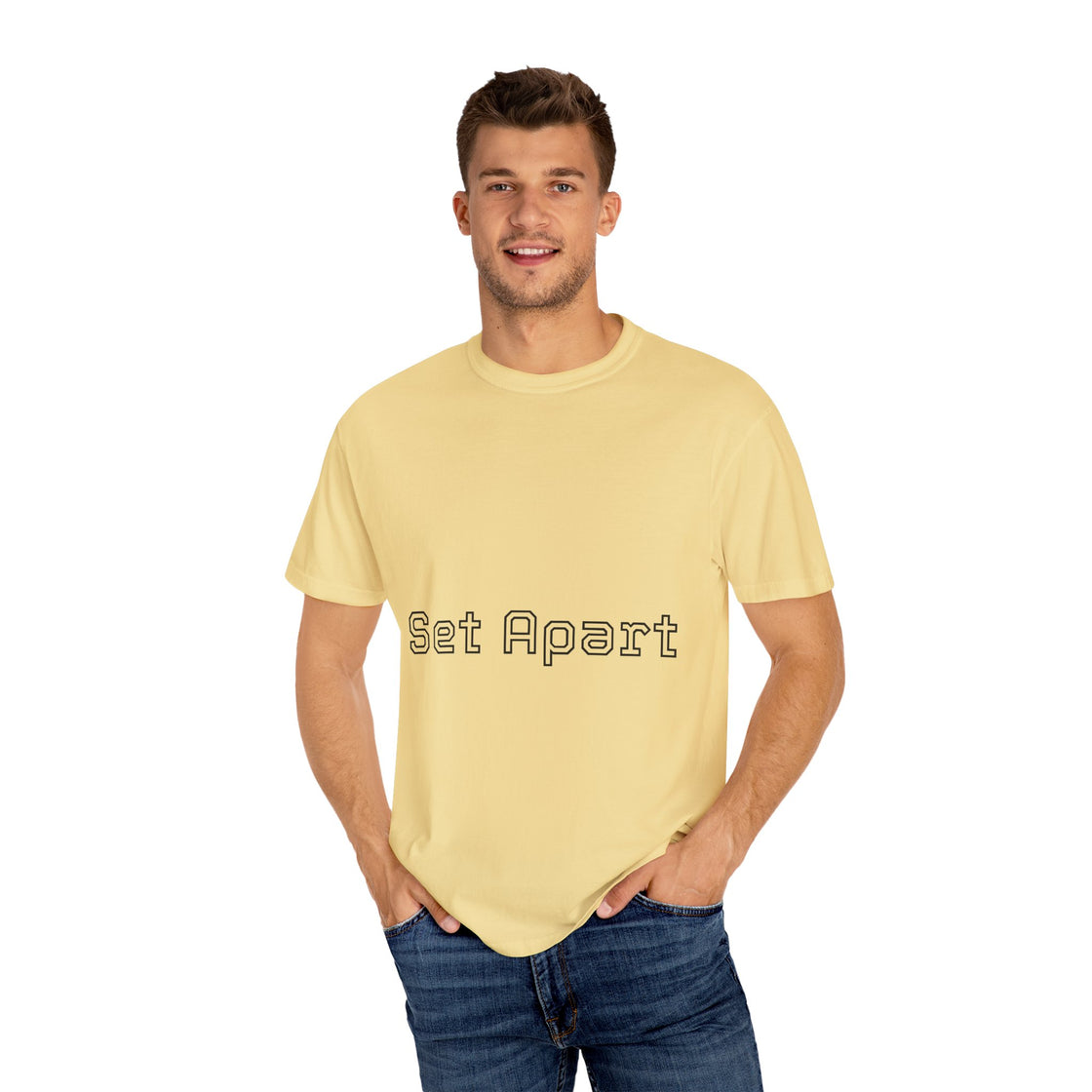 Set Apart Unisex Garment-Dyed T-Shirt, Casual Apparel, Gift for Him/Her, Unique Style, Everyday Wear, Soft Cotton Tee