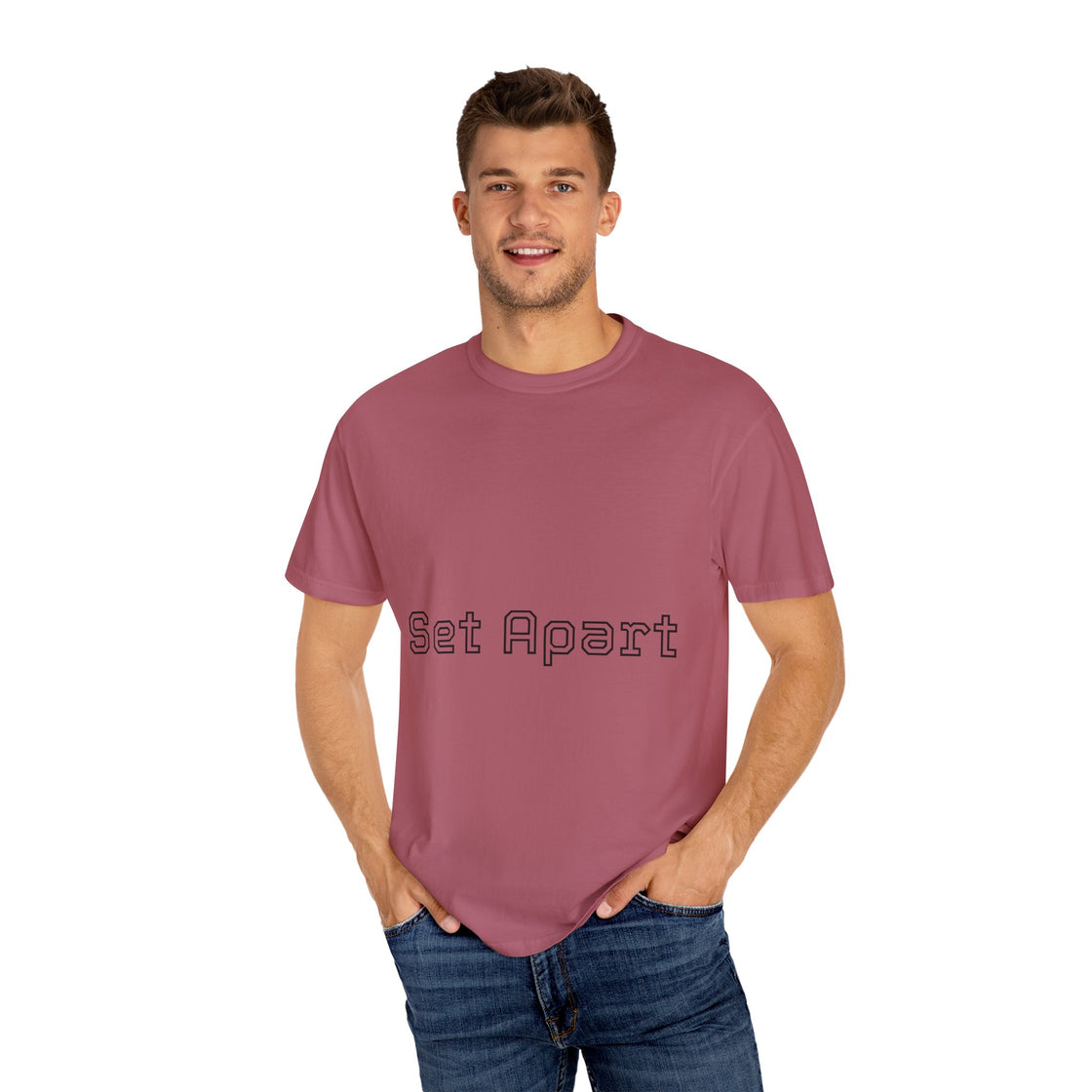 Set Apart Unisex Garment-Dyed T-Shirt, Casual Apparel, Gift for Him/Her, Unique Style, Everyday Wear, Soft Cotton Tee