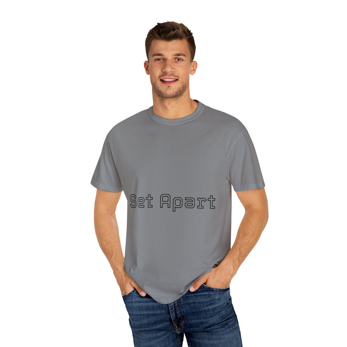 Set Apart Unisex Garment-Dyed T-Shirt, Casual Apparel, Gift for Him/Her, Unique Style, Everyday Wear, Soft Cotton Tee