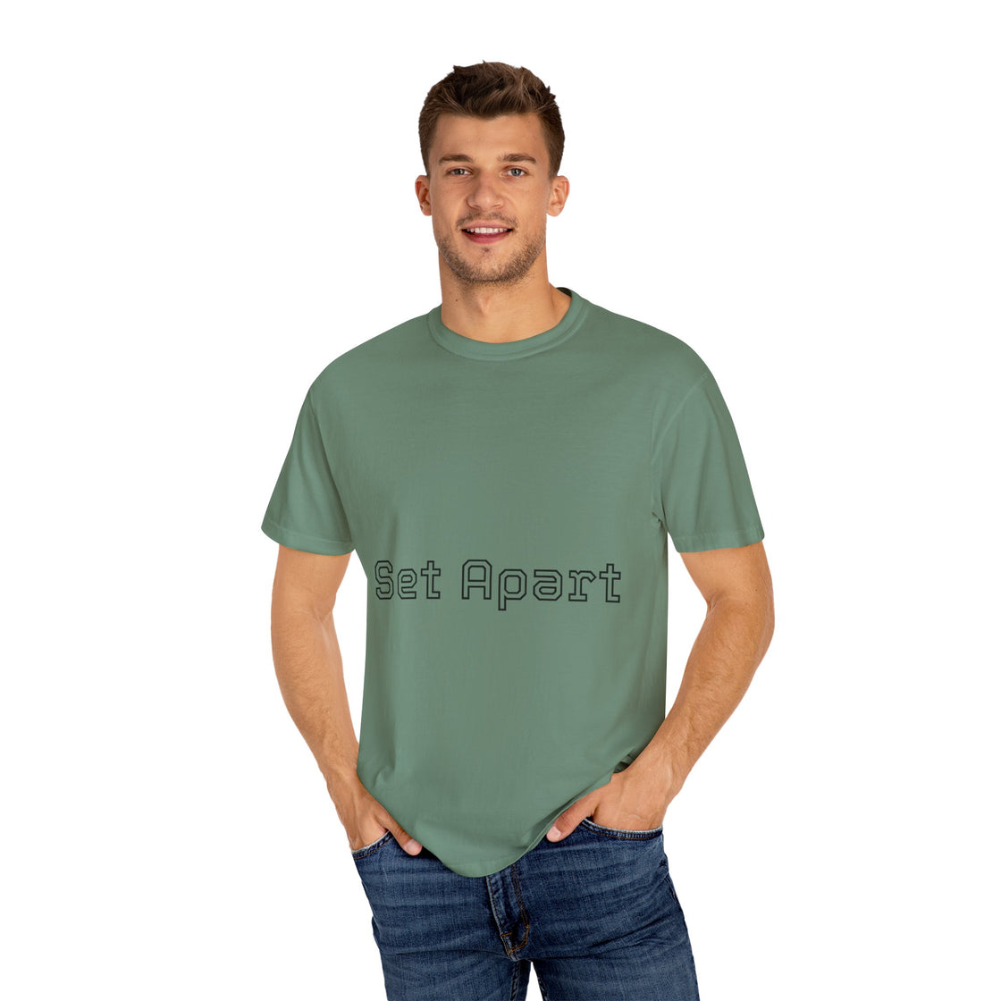 Set Apart Unisex Garment-Dyed T-Shirt, Casual Apparel, Gift for Him/Her, Unique Style, Everyday Wear, Soft Cotton Tee