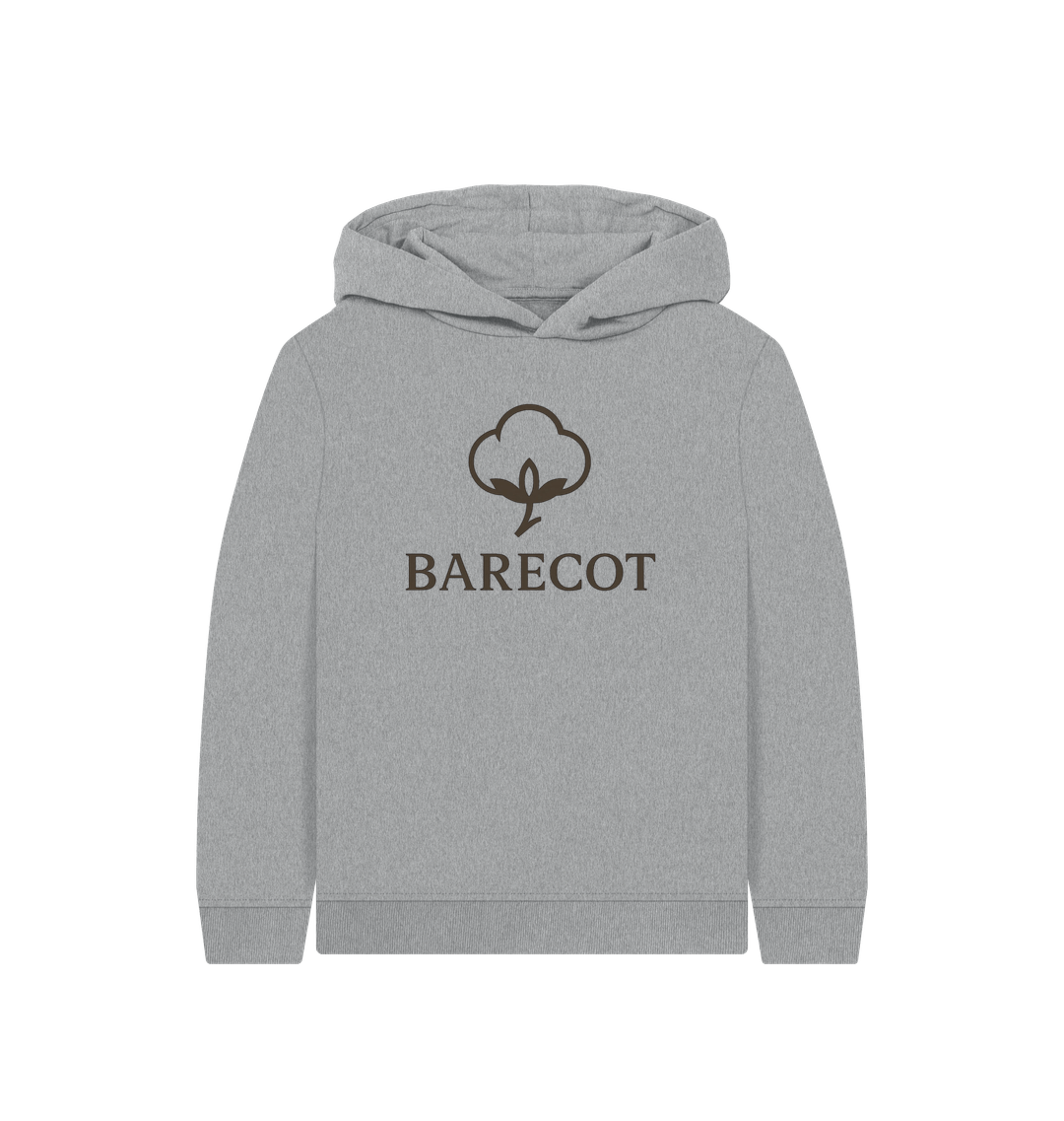 Athletic Grey Printed Kids Hoodie Front