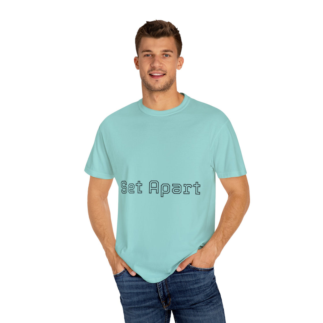 Set Apart Unisex Garment-Dyed T-Shirt, Casual Apparel, Gift for Him/Her, Unique Style, Everyday Wear, Soft Cotton Tee