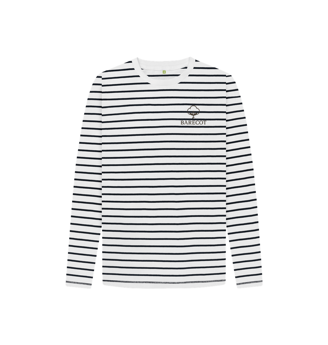 Navy Stripes Printed Kids T-Shirt Front