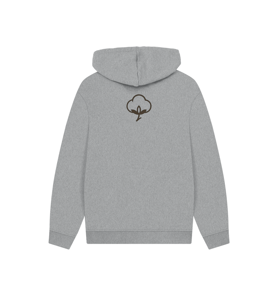 Athletic Grey Printed Hoody Back