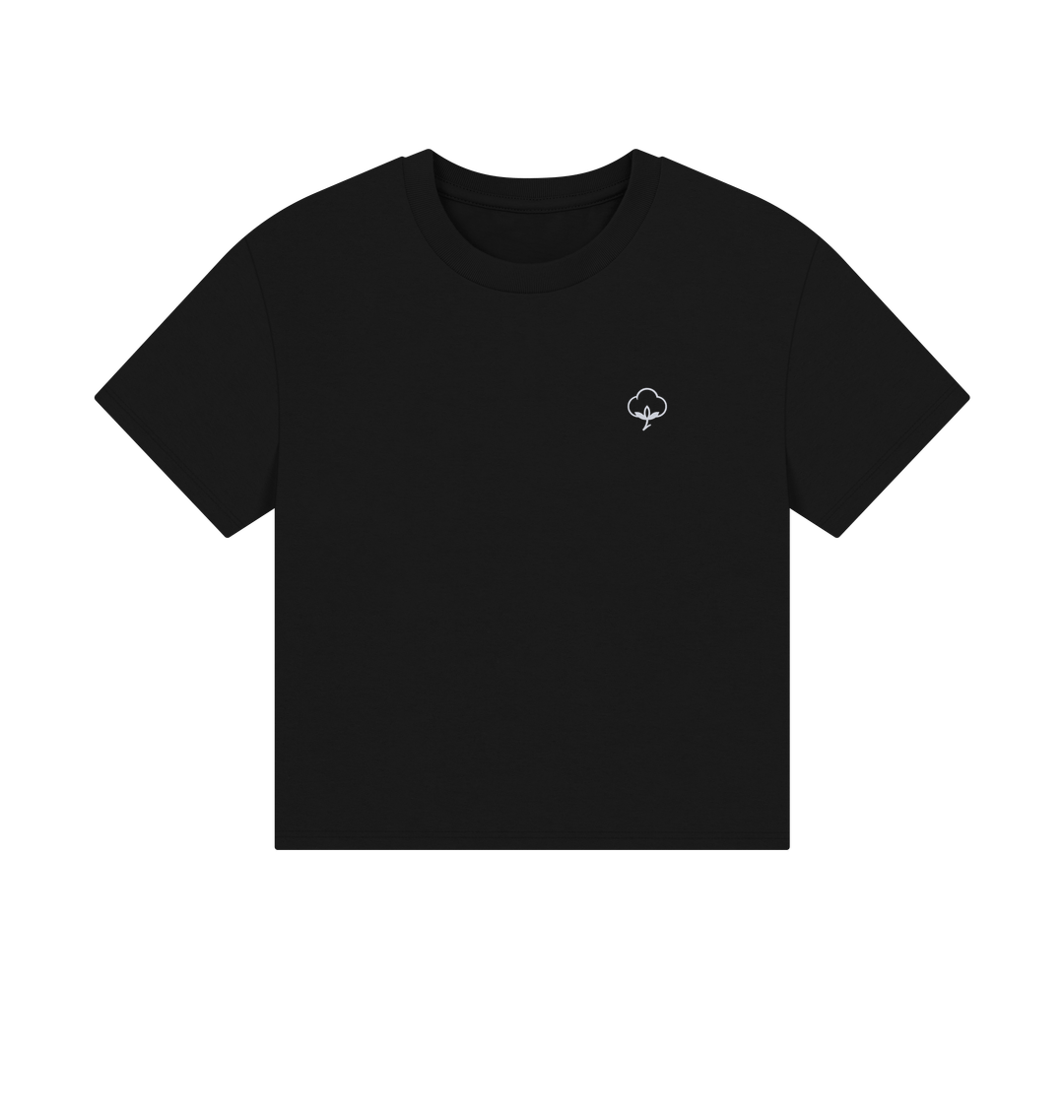 Black Printed T-shirt Front