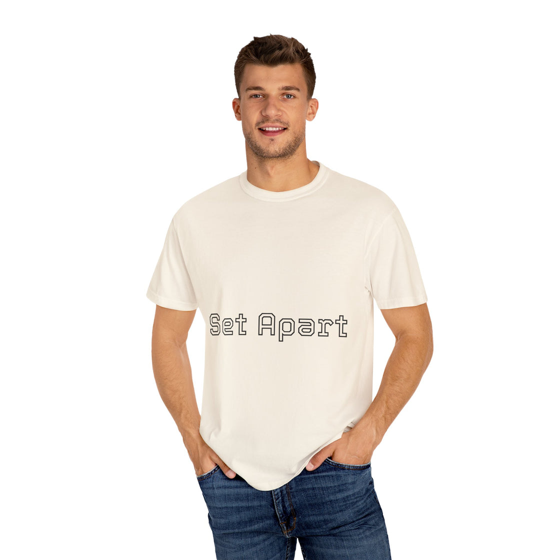 Set Apart Unisex Garment-Dyed T-Shirt, Casual Apparel, Gift for Him/Her, Unique Style, Everyday Wear, Soft Cotton Tee