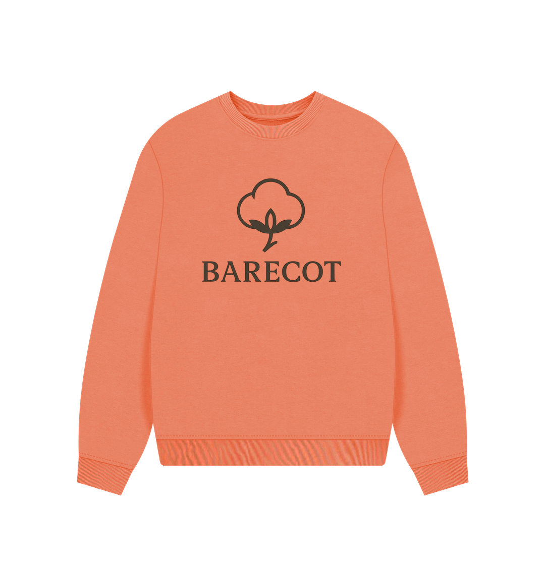 Apricot Printed Sweater Front