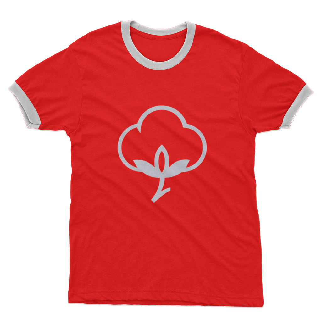 100% Natural materials Adult Ringer T-Shirt