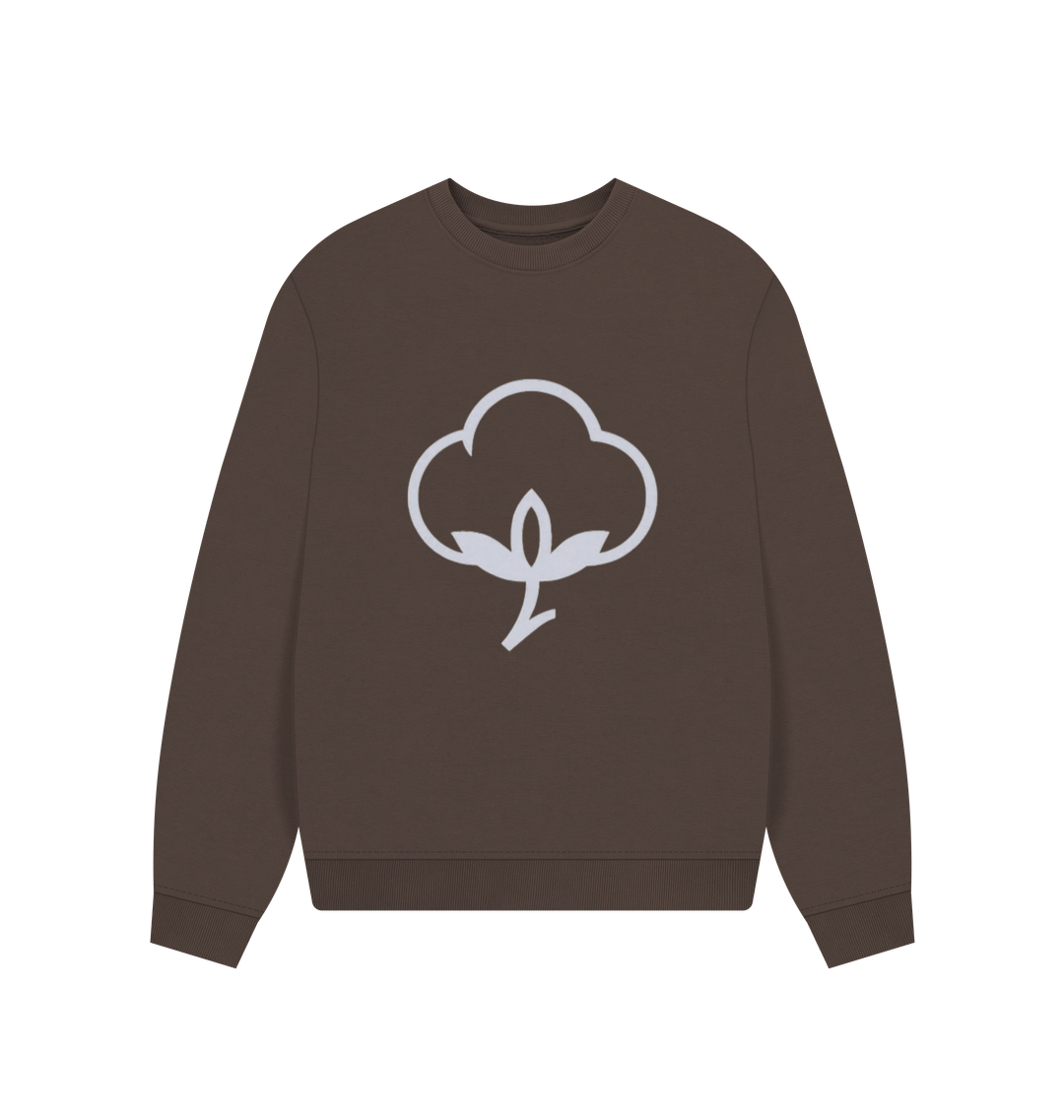 Chocolate Printed Sweater Front