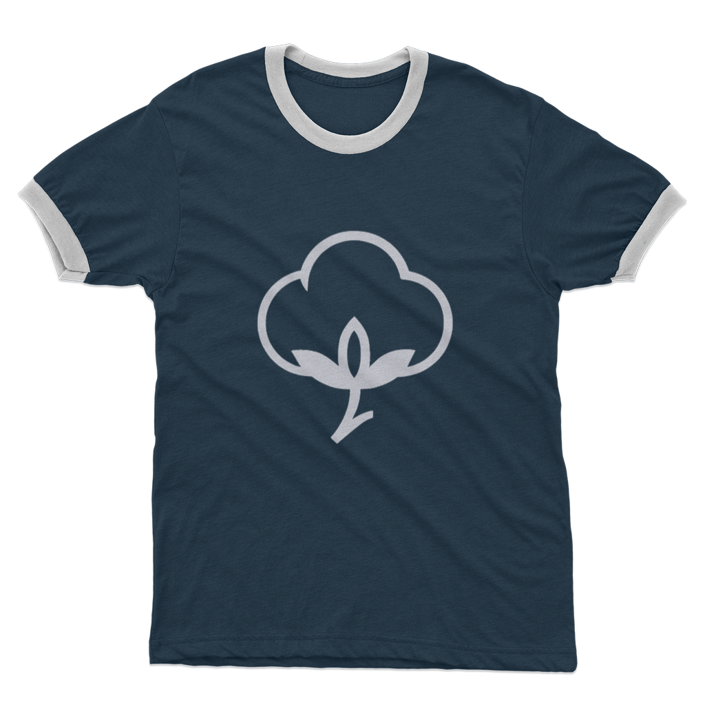 100% Natural materials Adult Ringer T-Shirt