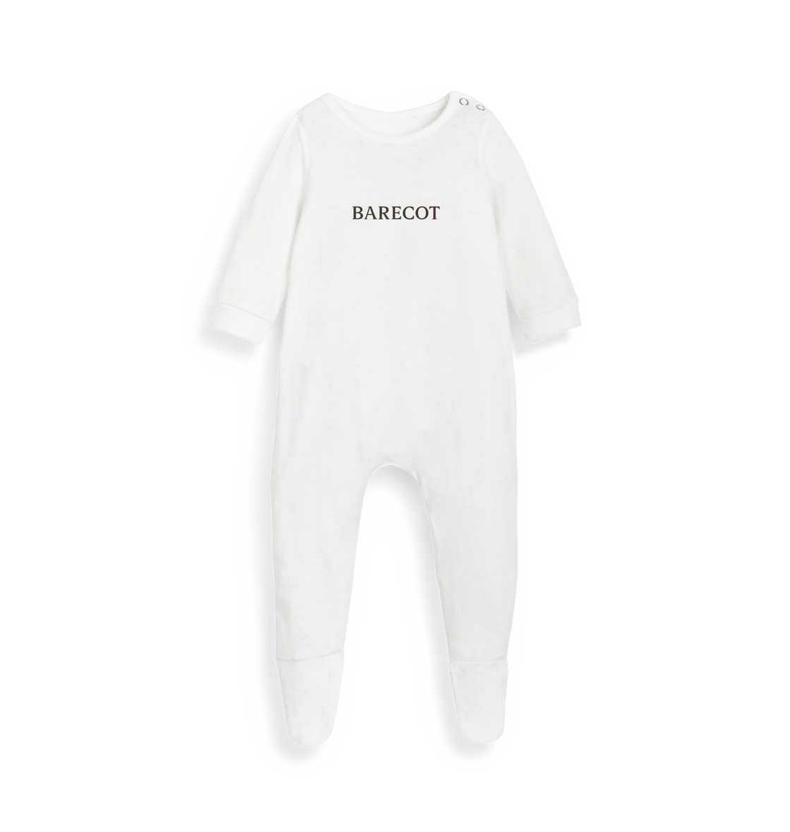 White Printed baby grow Front