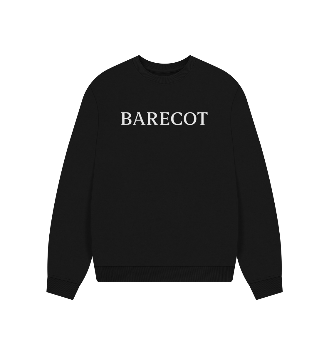 Black Printed Sweater Front