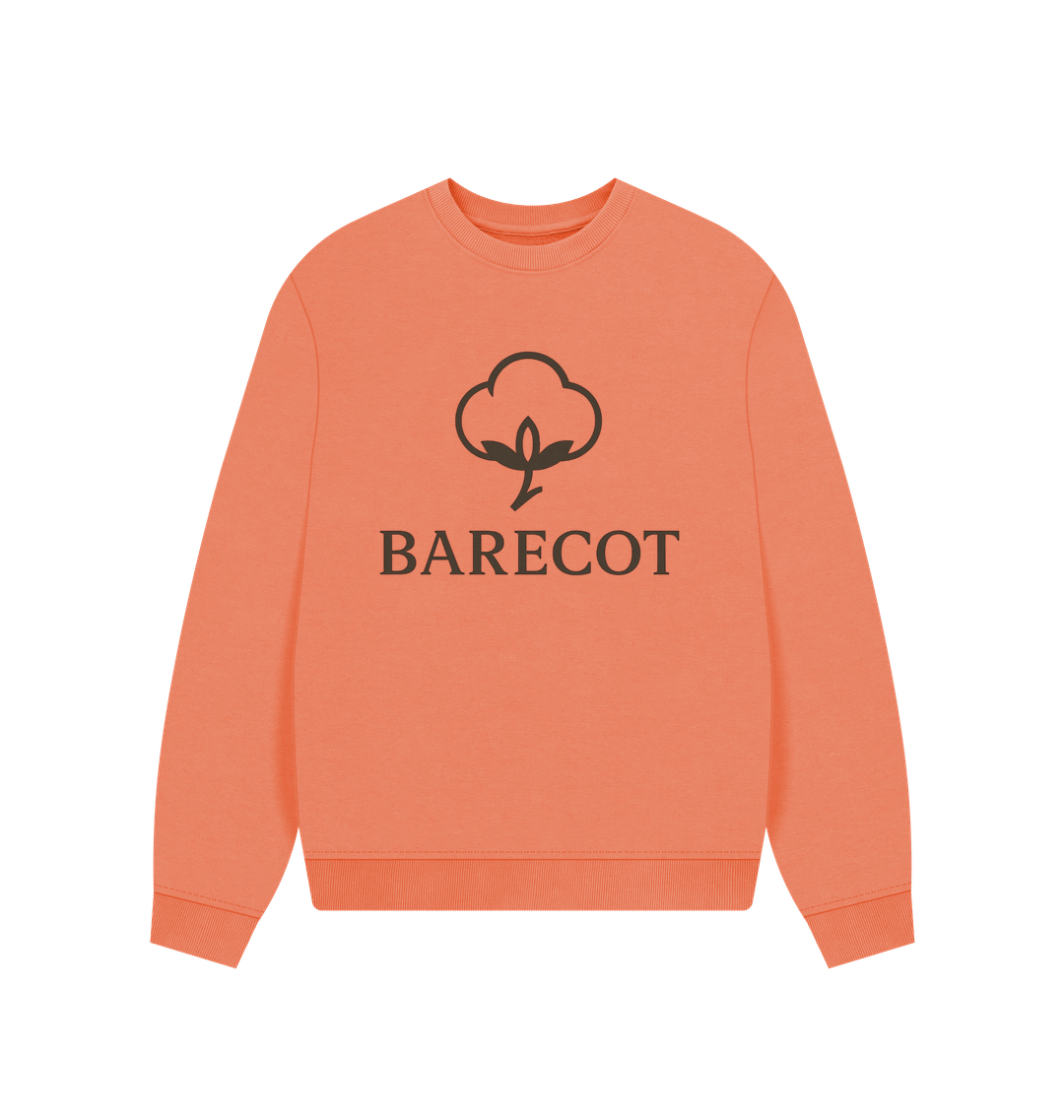 Apricot Printed Sweater Front