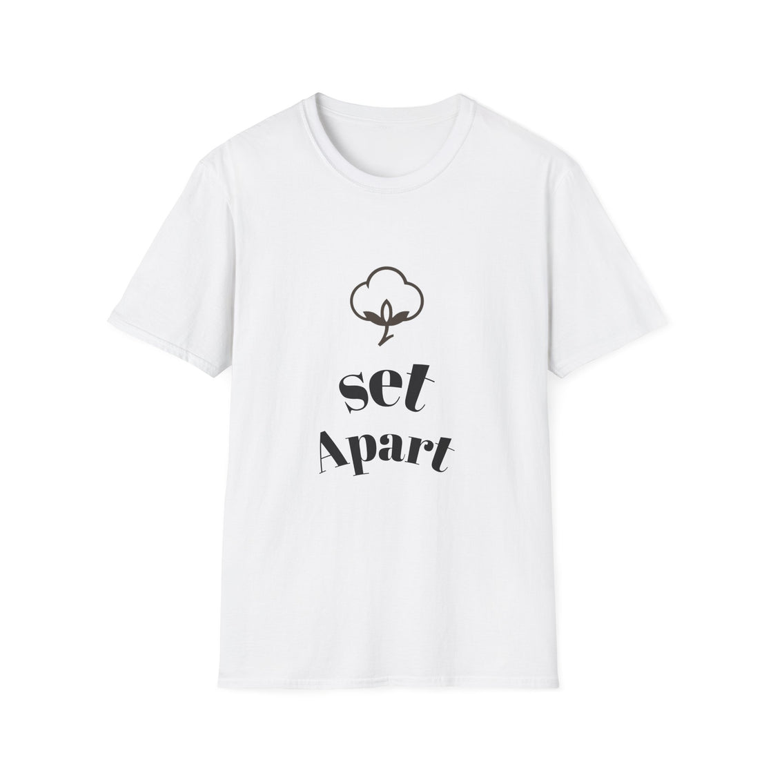 Unisex Softstyle T-Shirt with 'Set Apart' Design, Inspirational Gift, Casual Wear, Everyday Style, Unique Gift Idea