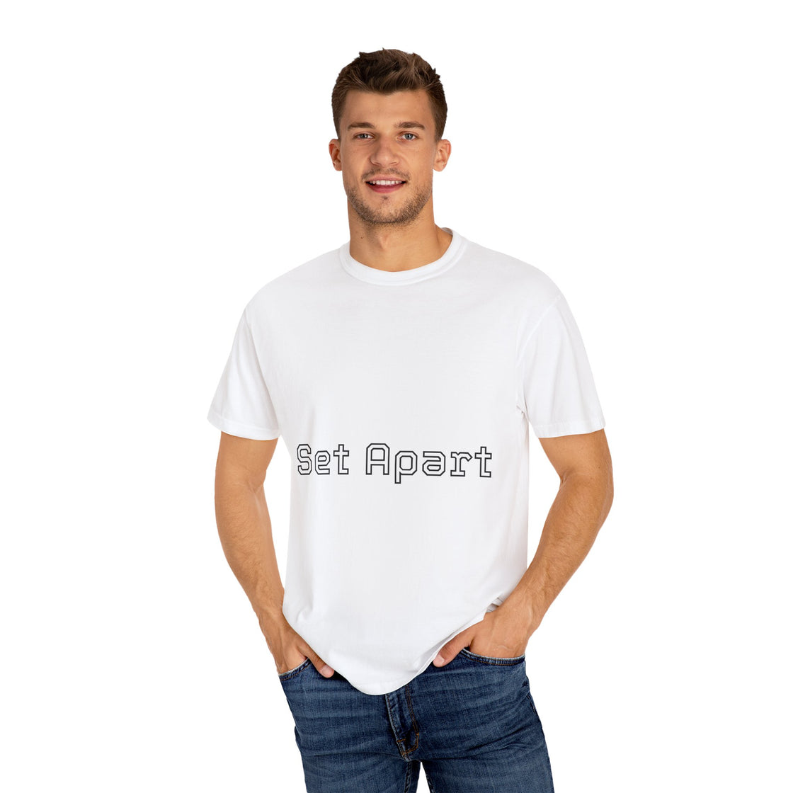 Set Apart Unisex Garment-Dyed T-Shirt, Casual Apparel, Gift for Him/Her, Unique Style, Everyday Wear, Soft Cotton Tee