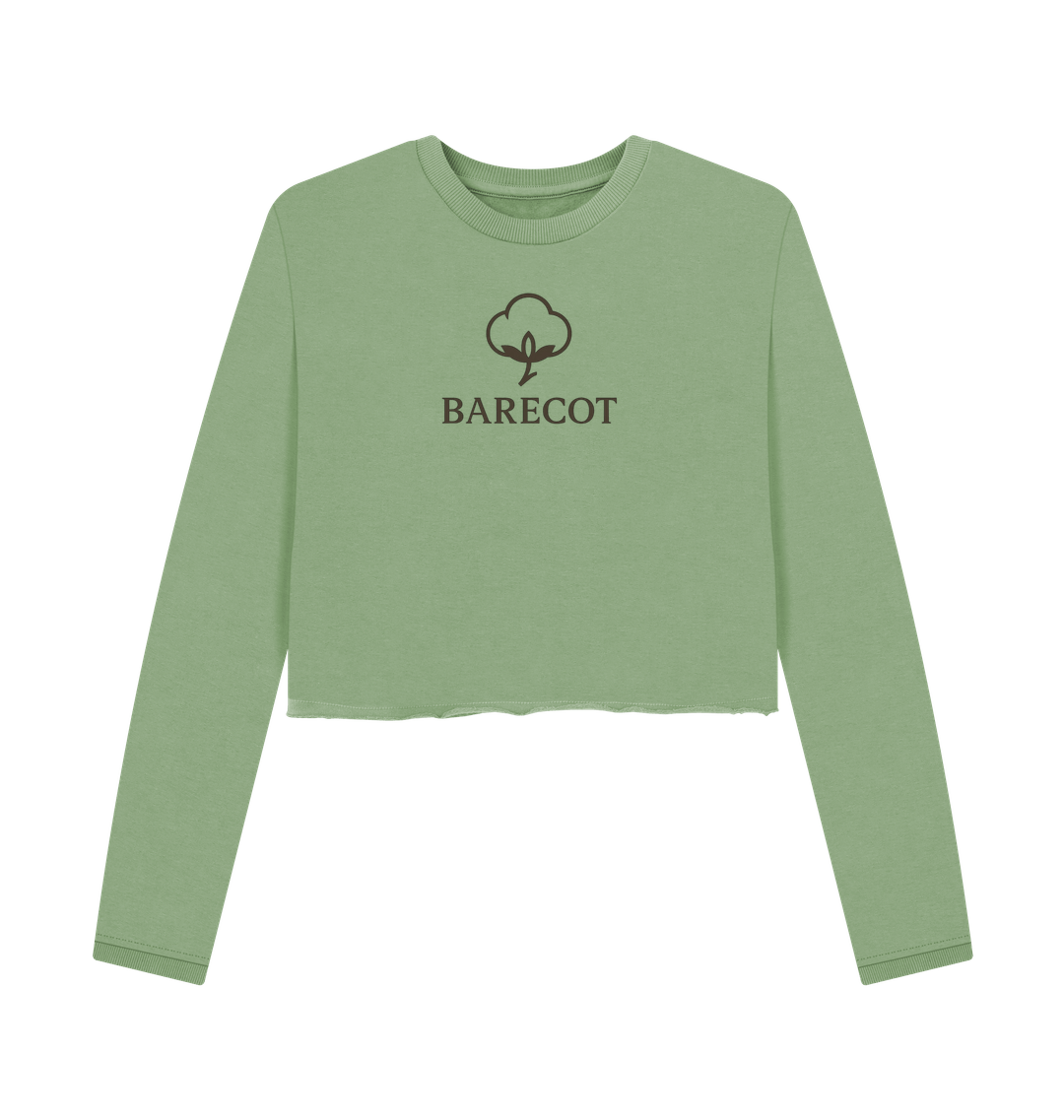 Sage Printed Boxy Jumpers Front