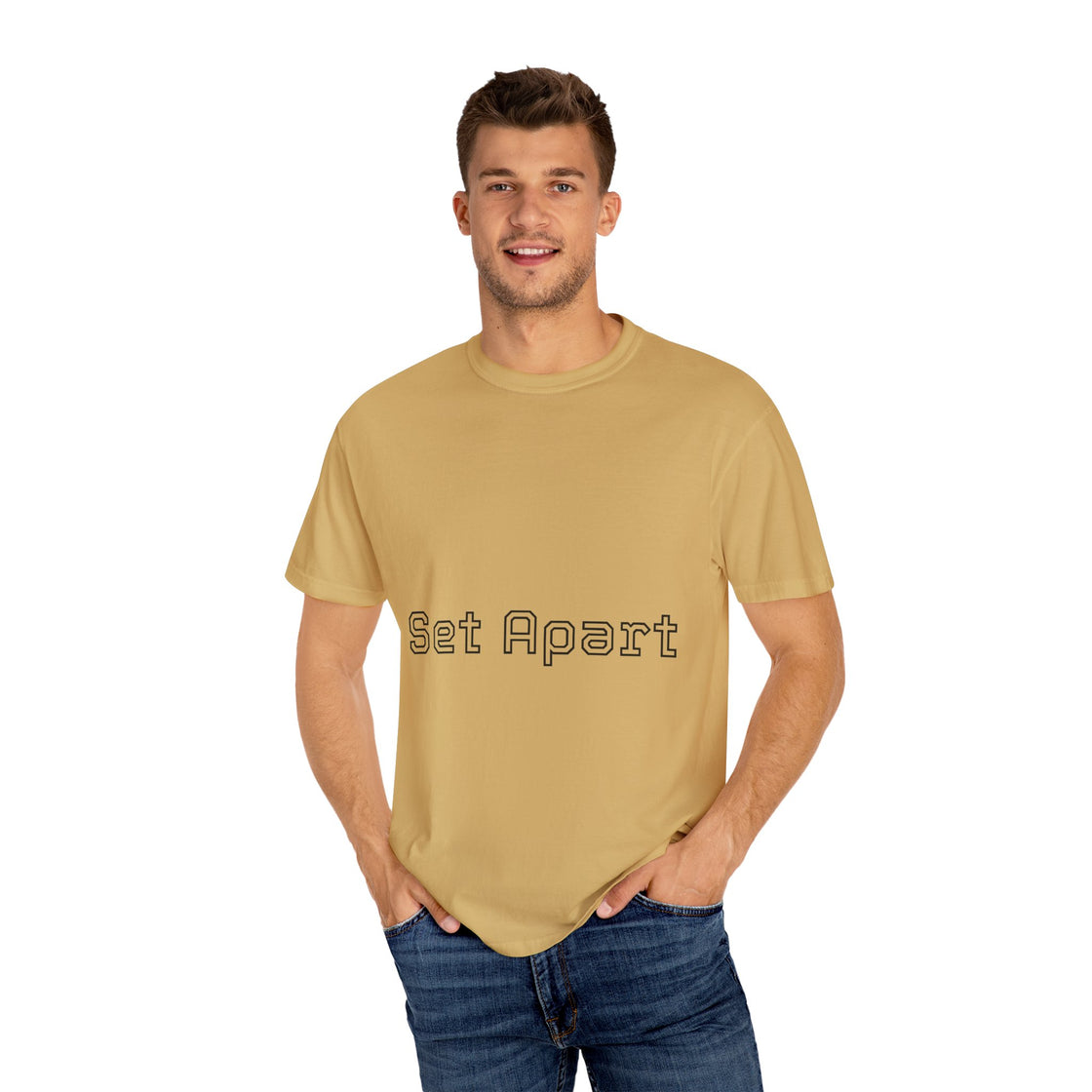 Set Apart Unisex Garment-Dyed T-Shirt, Casual Apparel, Gift for Him/Her, Unique Style, Everyday Wear, Soft Cotton Tee