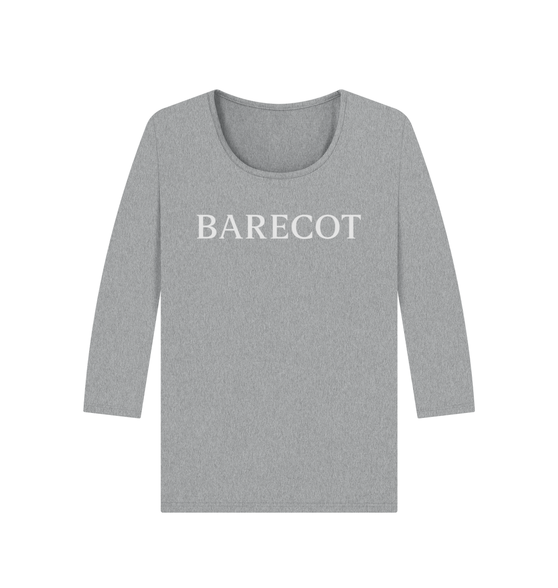 Athletic Grey Printed Long Sleeve T Shirt Front