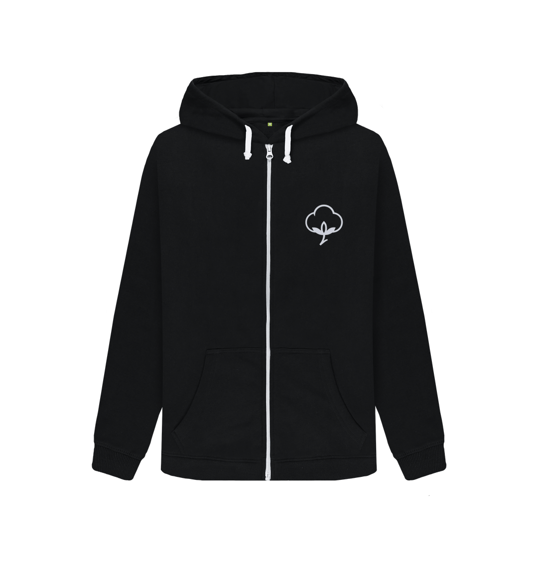 Black Zip hoody Front