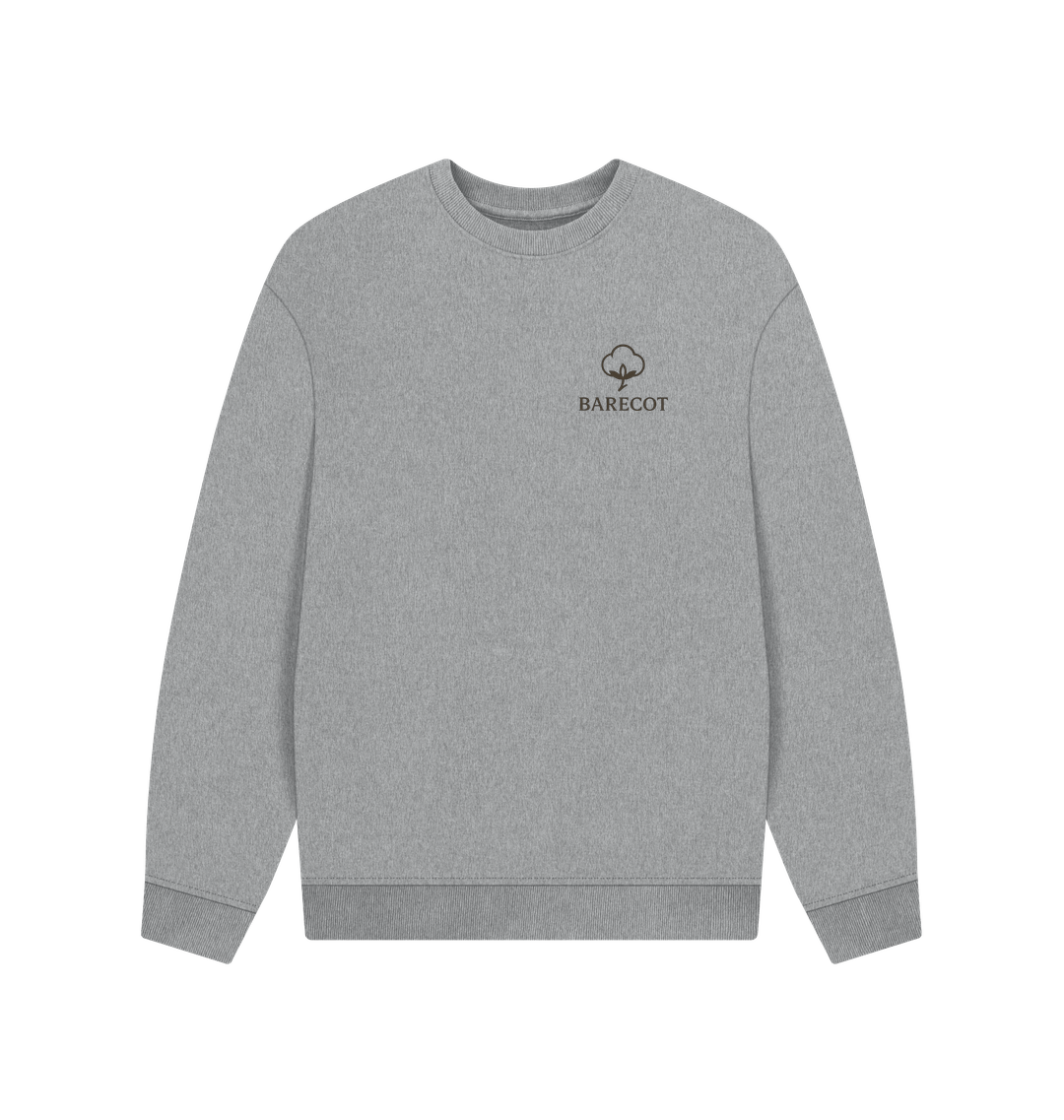 Athletic Grey Printed Sweater Front