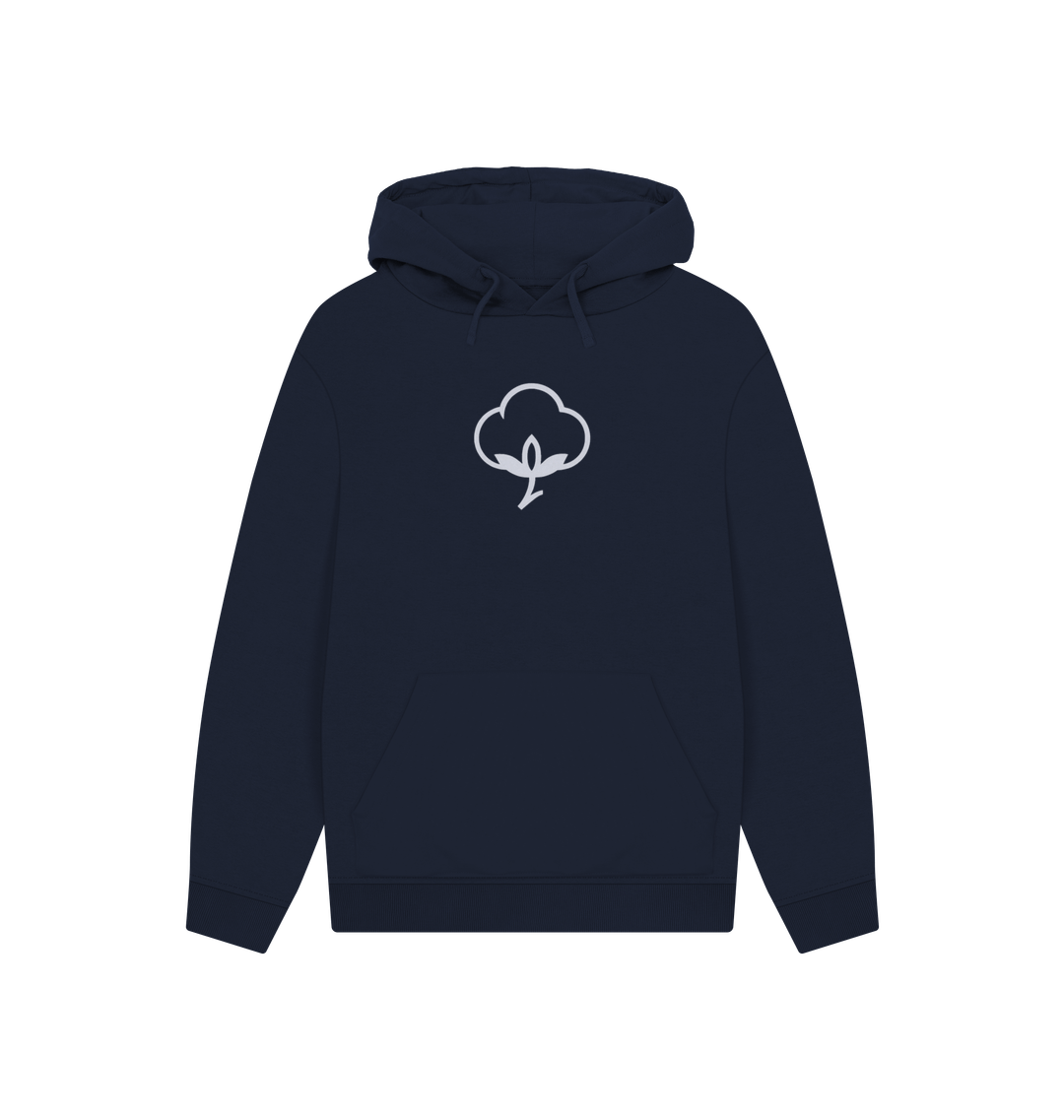 Navy Printed Hoody Front