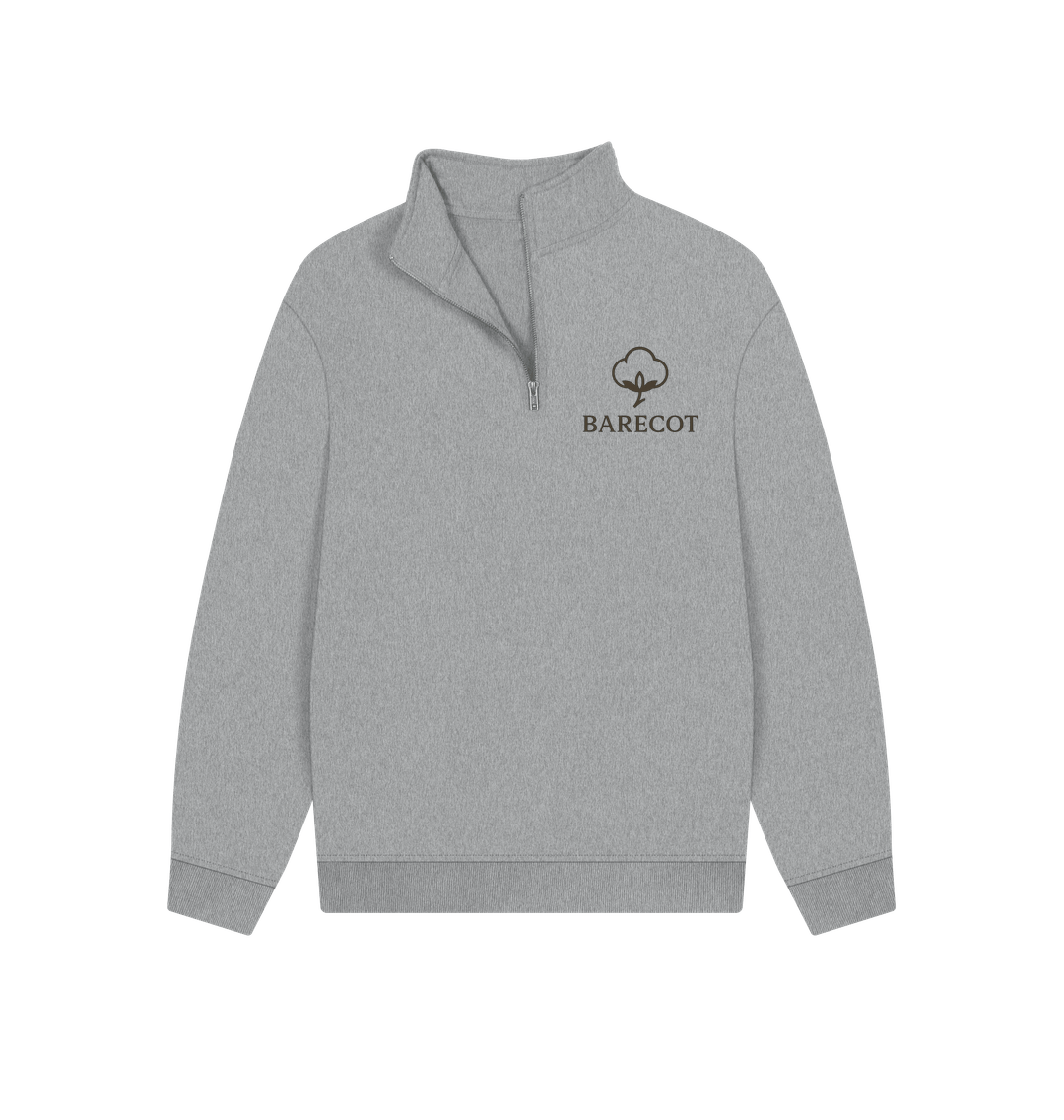 Athletic Grey Printed Sweater Front