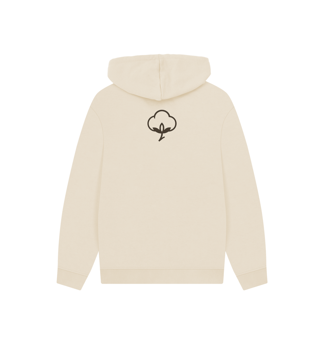 Oat Printed Hoody Back