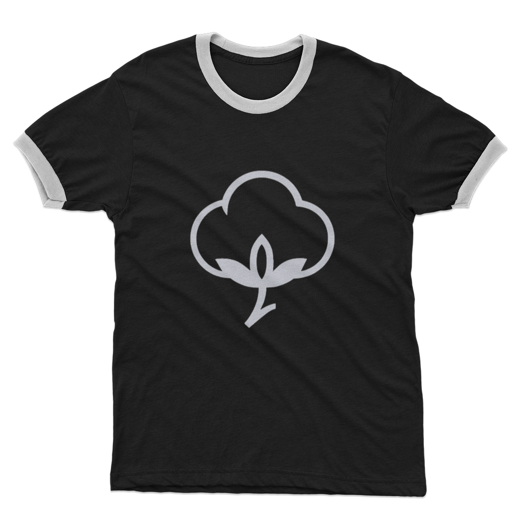 100% Natural materials Adult Ringer T-Shirt