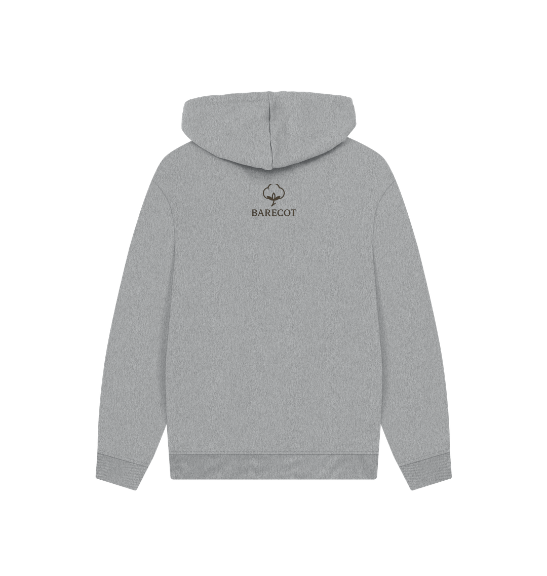 Athletic Grey Printed Hoody Back