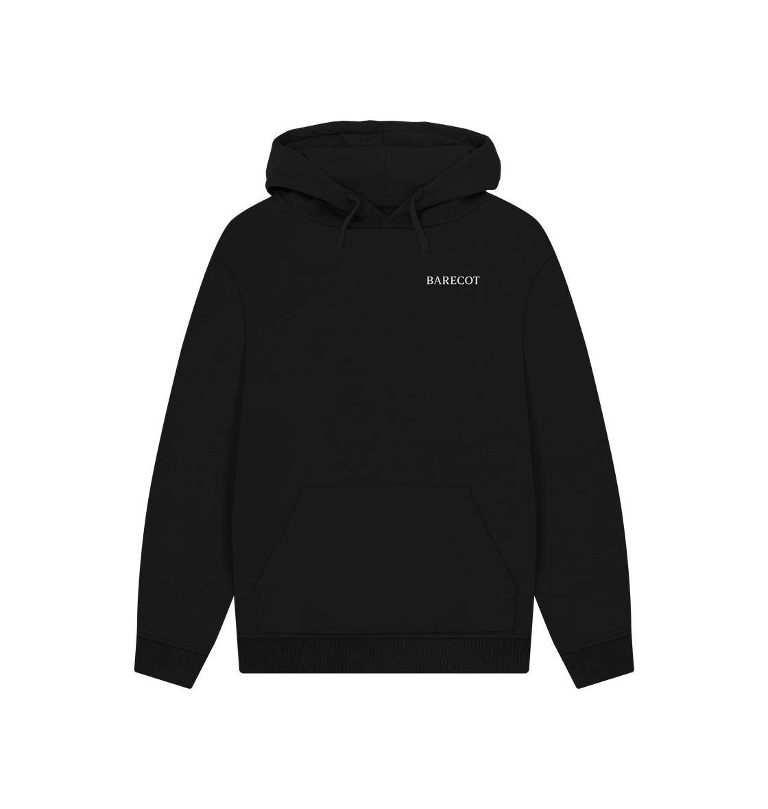 Black Printed Hoody Front