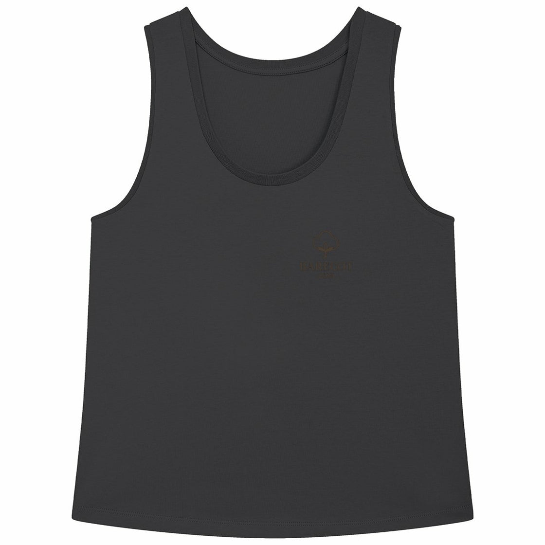 Loose fitting women's tank top - front_black