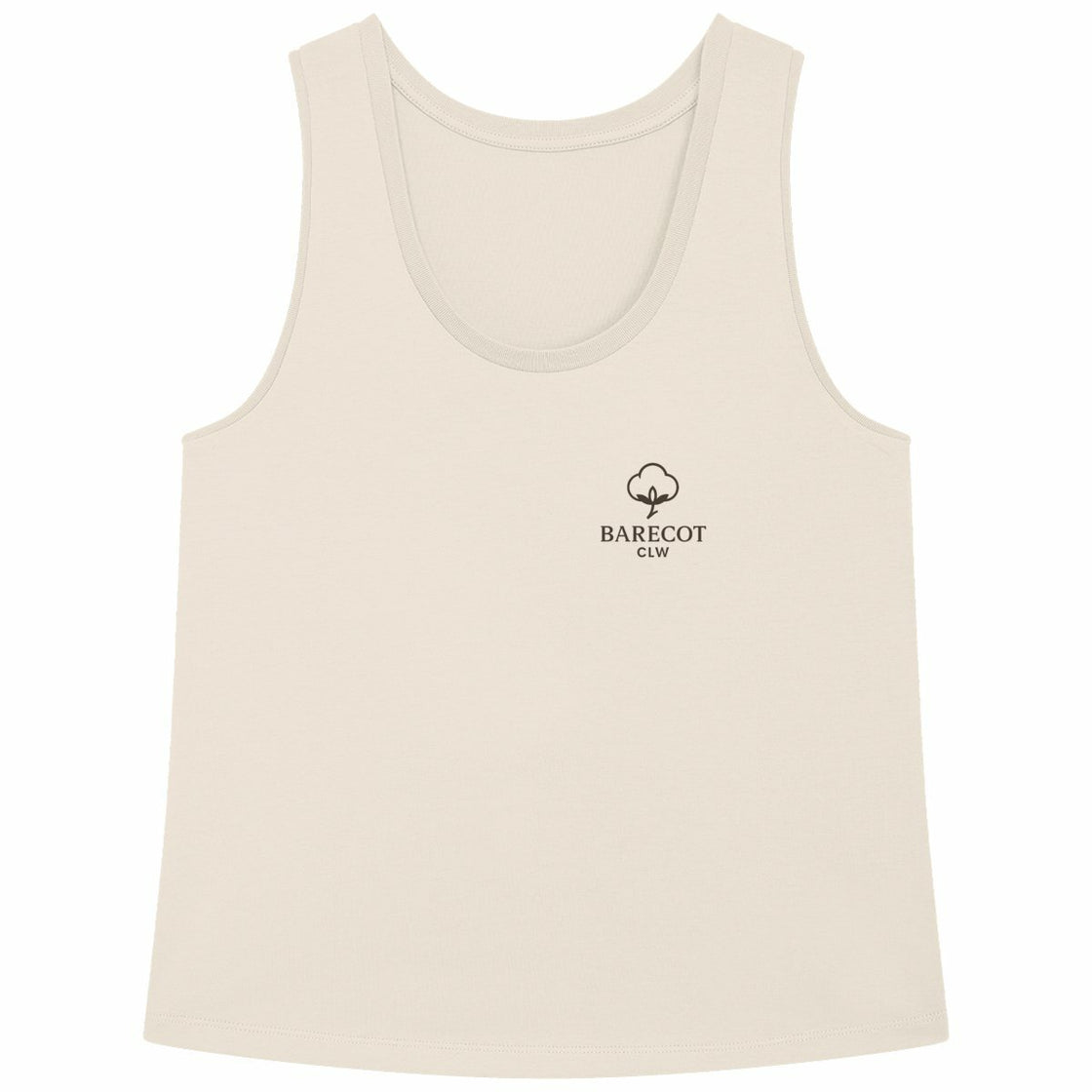 Loose fitting women's tank top - front_natural