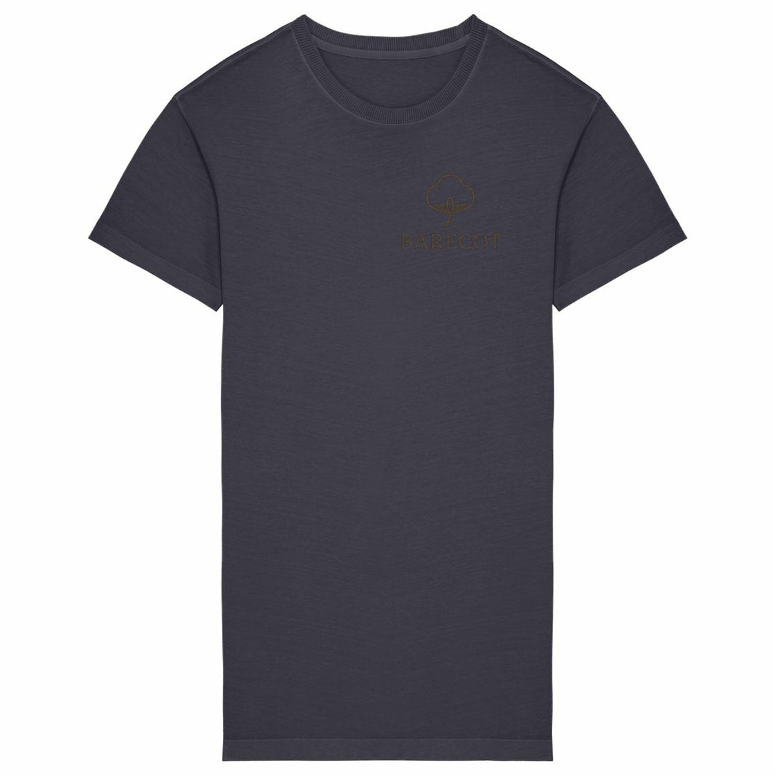 Women's T-shirt Dress - front_washedcoalgrey