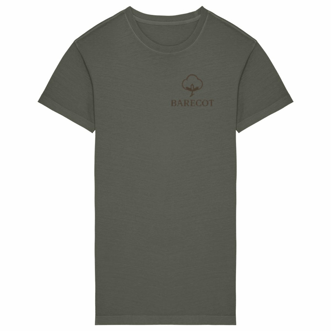 Women's T-shirt Dress - front_washedkhaki